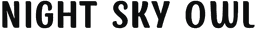 Night Sky Owl - Brand Name Logo Image